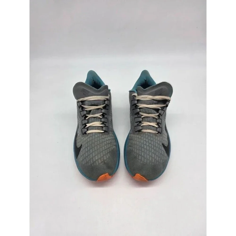 Nike Air Zoom Pegasus 37 By You Womens 8.5 Grey Blue Orange Running CT6720-991